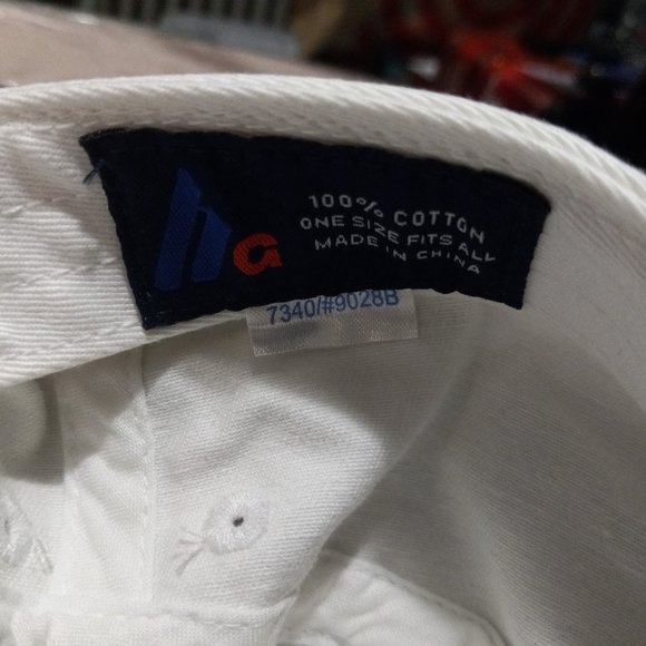 Texas Hold 'Em Poker - SF - One Size Fits All Off White Adjustable Army Hat Cap - Picture 4 of 4